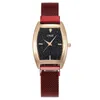 Montres-bracelets Simple Carré Femmes Montres Mode Casual Dames En Acier Inoxydable Aimant Noir Femelle Quartz Horloge Damenuhr Cadeau