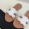 Luxury TRIOMPHE Designer Slipper Soft Massage Slides Sandali Scarpe Slide Summer Beach Outdoor Cool Pantofole Fashion Flat Flip Flops Walking 35-40