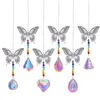 Crystal Metal Butterfly Dragonfly Maple Leaf Heart Lighting Ball Pendant