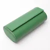 Watch Boxes & Cases Portable Box PU Leather Roll Pouch Storage Collector With Slid In Out Travel Case Organizers Green Gift196j