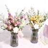 Dekorativa blommor torkade roscenterstycken för bord hem dekor bröllop arrangemang brud bukett flores bevaras naturliga