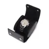 Jewelry Pouches F19D Black PU Leather Watch Roll Single Travel For CASE