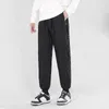 Ternos calças de inverno dos homens lã grossa lambswool quente moletom casual moda harem calças cor sólida masculino esporte joggers