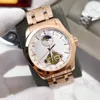 Ведущие мужчины AAA Watch Men's Watch Hollow Mechanical с лунной фазовой функцией 2813 Sports Watch Fashion Trend Высококачественные мужские часы Высококачественные часы