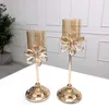 Ljushållare bordshållare kristallljusstake hem dekoration geometrisk för bröllopsmiddag deco zzt061
