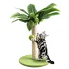 Cat Furniture Scratchers Scratching Post for Kitten Cute Green Leaves Posts with Sisal Rope Indoor Cats Tree Pet Products 230606