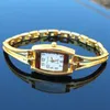 Wristwatches 10pcs/Lot Mixed Bulk Lady Bangle Watch Thin Strap Silver Gold Rhinestone Women Dress Quartz Womens Clock Wrist Watches