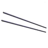 Chopsticks 1Pair Of Chinese Stripe Alloy Durable High Temperature Resistant Non-Slip Practical Tableware