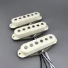 ST Vintage V70 SSS handgewickelte Alnico 5 Gitarren-Tonabnehmer, graue Bodenplatte, schlichte Emaille-Drähte