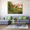 Houses at Knocke Belgium Hand Painted Camille Pissarro Canvas Art Impressionist Landscape Painting for Modern Home Decor