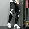 Calça cargo jogadores harém de harém salto de moletom de streetwear japonês rastrear calças de pista de tamanho