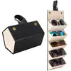 Jewelry Boxes Multi-Purpose Sunglasses Storage Box 5 Slots Portable Glasses Case Foldable Storage Box Various Glasses Packaging Boxes 230606