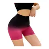 Actieve shorts Yoga Sportkleding Joggingkleding Fitnesslegging Naadloos hardlopen Effen zachtheid Ademende trainingsbroek Geel