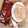 Baking Moulds 8pcs/set Stainless Steel Christmas Cookie Cutters 3D Cake Mold Fondant Cutter DIY Tools