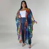 الحياكة النسائية Gotoola Summer 2023 Gentle Coat Chiffon Printed Fashion Cardigan Cardigan 3/4 Cleeve Extra