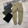 Stone Cargo Pants Spring And Autumn Men's Stretch Multi-Pocket Reflective Straight Sports Fitness Casual Trousers Joggers islands