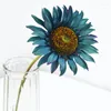 Fiori Decorativi 45 Cm Bouquet Di Girasoli Artificiali Stelo Lungo Composizione Floreale In Seta Sintetica Realistica Per La Decorazione Domestica Di Nozze In Giardino