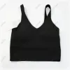 Lulus Klasyczny popularny fitness Bra Masło Soft Women Sport Tank Gym Crop Crop Joga Kamizelka Piękno wstrząs wstrząsowy z wyjmowaną klatką piersiową hurtowo lum e7fh#