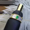 Кластерные кольца натуральное и реальное изумрудное изумруд LRING 925 Стерлинговые серебряные бриллианты Gemstone Свадебное обручальное обручальное кольцо прекрасно