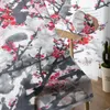 Tende inchiostro plum fiore fiore pianta di tulle tende trasparenti per la decorazione soggiorno camera da letto vocale vocale tende