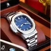 Luxury Men tittar på lysande rörelse Pak Sapphire Glass Luxury Watch Superclone Classic Luminous Wrist Watches First Public Trend Men
