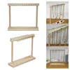 Jewelry Boxes Modern Jewelry Organizer Display Stand Wood Necklace Hanging Countertop Rack for Chains Earrings Bracelets Showcase Storage Rack 230606