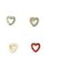 Tırnak Sanat Dekorasyonları 30pcs 6x5pcs Valentine Kalp Cazibesi Takı Aşk ve 3D Metal Alaşım Dekorasyon Takı 230608