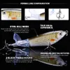 Iscas Iscas TREHOOK 8cm 14g Topwater Whopper Popper Iscas de Pesca Iscas Artificiais Hard Plopper Cauda Rotativa Suave Equipamento de Pesca Geer Pesca 230607