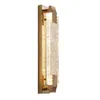 Wall Lamp Bubble Crystal LED Sconce 3 Color Temperature Dimming Lights For El Hall Foyer Shop Bedroom Gold Metal