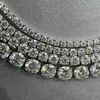 Bella vendita Vvs Moissanite Diamond Tennis Chain Collana 925 Catena da tennis color gioielli in argento