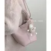 Sacs à bandoulière Sweet Pink Bag For Women 2023 Spring Korean Bucket Polyvalent INS Crossbody