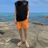 Han Edition Tide Best Summer Beach Shawl T-shirt a spalla e braccio in braccio, carta di supporto Abiti senza maniche larghi