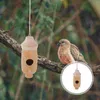 Fleurs décoratives mangeoire à oiseaux mangeoires suspendus jardin conteneur de nourriture décor oiseaux outil d'alimentation