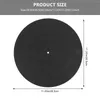 Table Mats Mat Turntable Record Platter Audio Rubber Dj Turntablescover Silicone Cork Static Lp Disc Anti Slipmatslip Pad Acrylic