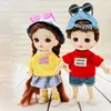 Dolls Arrival 16cm 112 Bjd Doll Toys For Girls Balljointed Boy Curly Wig With Cute Accessories Clothes Suit Christmas Gift 230608