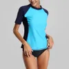 Wetsuits Drysuits Charmleaks Women Short Sleeve Rash Guard Shirts Rashguard Swimwear Surf Top Upf 50 Running Shirt Cykling Shirts Swimsuit 230607