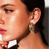 Cuelga los pendientes geométricos del metal de la lámpara para las mujeres joyería regalo irregular círculo cuadrado pendientes femme moda fría pendientes de las mujeres coreanas 2022 z0608