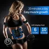 Core Abdominal Trainers Electric Abdominal Muscle Stimulator EMS Trainer Belt Rechargeable Body Massage Muscle Training Stimulator Gear Fitness Massager 230607