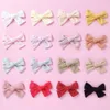 Hair Accessories Baby Girl Clip Bow For Kids Stripe Cotton Pins Ganchos Para Ninas Infant Barrette R230608