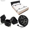 BDSM Bondage Set Under Bed Erotic Sex Toys for Woman Men Restraint Handcuffs Ankle Cuffs Eye Mask Adults Games for Couples L230518