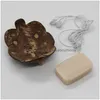 Soap Dishes Creative Retro Wooden Bathroom Soaps Coconut Shape Dishess Holder Diy Crafts Drop Delivery Home Garden Bath Accessories Dhpma