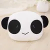 Novo travesseiro de encosto de cabeça respirável confortável algodão PP bonito forma de panda assento de carro de pelúcia travesseiro lombar para carro almofada de carro