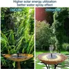Garden Decorations 15W Solar Fountain Pump with 6 nozzles Bird Bath Water Floating Fountains Suitable for Ponds 230607