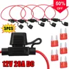 Neue 5Pcs Auto Mini Blade Fuse Halter Splash-proof Box 12V 30A mit Sicherungen Klinge Draht abgeschnitten Schalter Buchse Auto Sicherung Buchse Einsatz