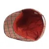 Casquettes de gavroche pied-de-poule pour femmes hommes coton chapeau octogonal rétro béret peintre casquette à visière automne Gorra Inglesa Hombre