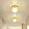 Ceiling Lights Postmodern Art Ball Glass Lamp LED Entrance Hallway Aisle Corridor Balcony Flower Light G9 Luminaire