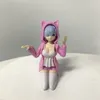 Eylem Oyuncak Figürleri 4 Stil Kedi Kulakları Rem Anime Figürü Yeniden Zero-Başlık Başka Bir Dünyada Ram Seksi Diz çökmüş Model Koleksiyonu Oyuncaklar 12cm PVC Bebek 230608