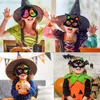 Feestmaskers Magic Rainbow Scratch Painting Mask Cartoon Pumpkin Ghost Bat Spider Childrens Education Toy Halloween DIY Toys 230607