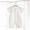 Strampler Koreanischer Baby-Overall mit feiner Körnung, kurzärmelige Overalls Uitablef Org Irlsbo Ysand Cut Ebea RsOnep Iec Eclot Hingsuita Bleforne Wbo Rnsumme