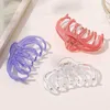 Other Transparent Hollow Hair Clips Crab Women Girls Accessories Solid Color Big Size Plastic Cls Korean Acrylic Barrette R230608